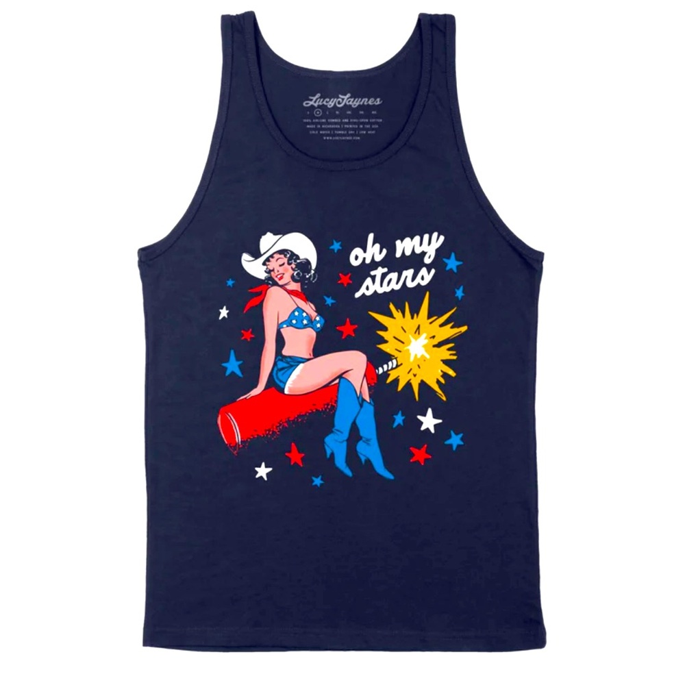 “Oh My Stars” Navy Tank Top